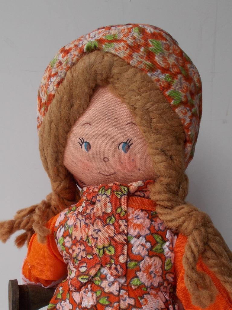 vintage holly hobbie pop, Verzamelen, Poppen, Ophalen of Verzenden, Zo goed als nieuw, Pop
