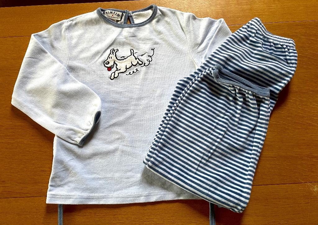 Pyjama "TinTin"  t 9 ans, Enlèvement ou Envoi, Utilisé, TINTIN, Garçon