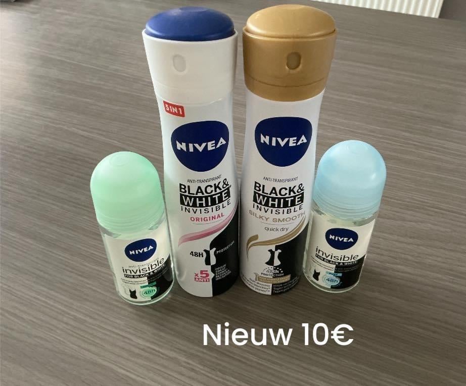 4x Nivea black & white deodorant  nieuw, Ophalen of Verzenden, Nieuw