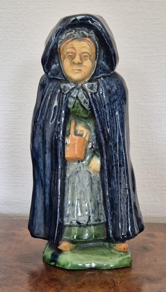 Keramisch beeldje – handgemaakt atelierwerk – 1950–1970, Verzenden, Gebruikt