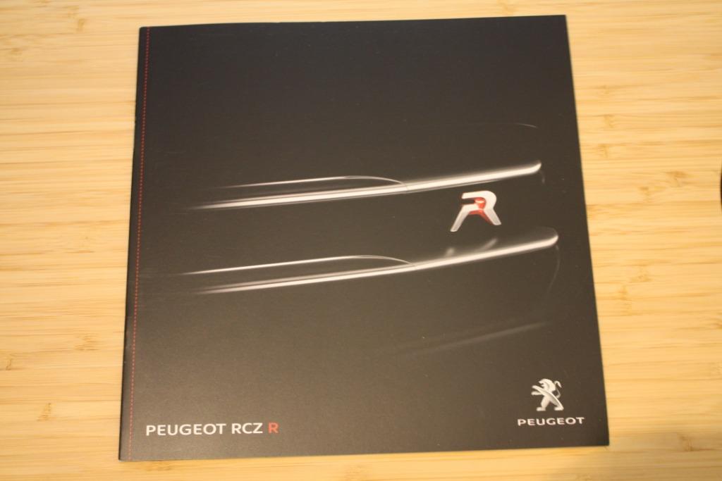 Peugeot RCZ R brochure 2013, Ophalen of Verzenden, Nieuw, Folder