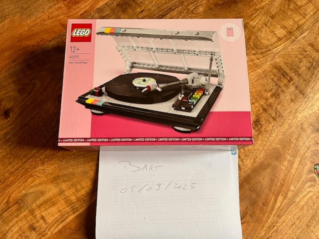 Lego set 40699 platenspeler, Kinderen en Baby's, Ophalen of Verzenden, Nieuw, Complete set, Lego