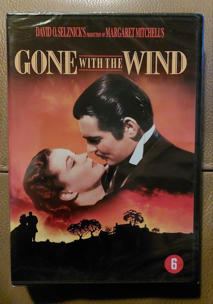 DVD  -  GONE WITH THE WIND  -  ( SEALED  ), Cd's en Dvd's, Dvd's | Klassiekers, Drama, Ophalen of Verzenden, Vanaf 6 jaar, Voor 1940