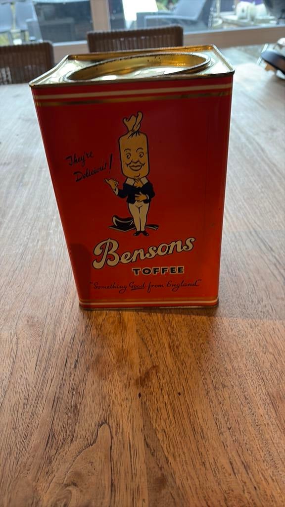 vintage Bensons English Toffee blik, Ophalen of Verzenden