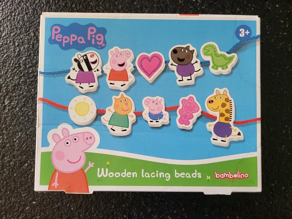 Peppa pig houten kralen, Ophalen, Zo goed als nieuw