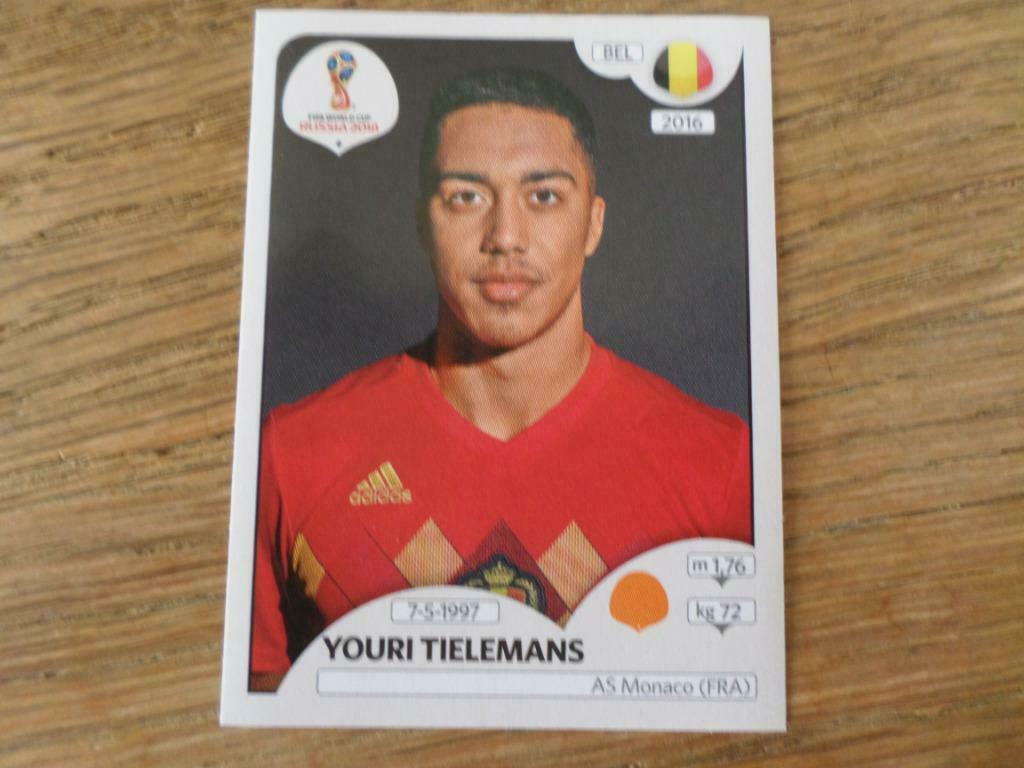 Youri TIELEMANS (Belgique) Panini WK 2018 Russie nº512., Collections, Enlèvement ou Envoi, Neuf, Sport