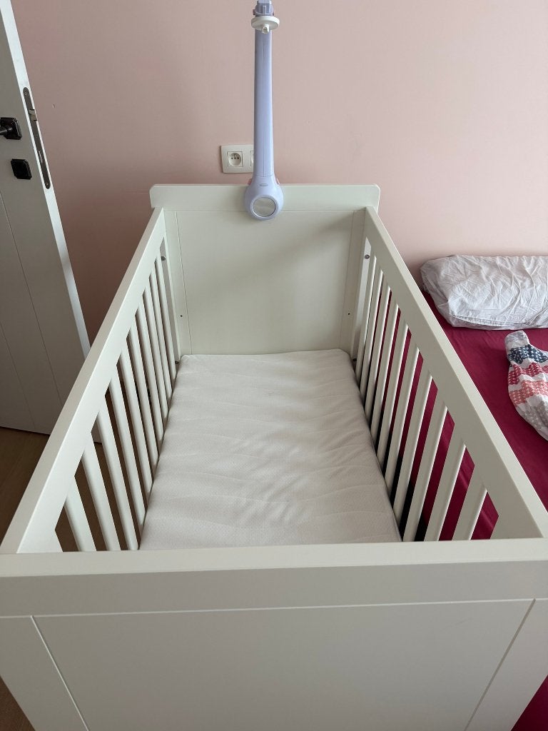 Lit bébé Bopita 60x120 Fenna White + matelas confort, Moins de 70 cm, Comme neuf, Moins de 140 cm, Enlèvement