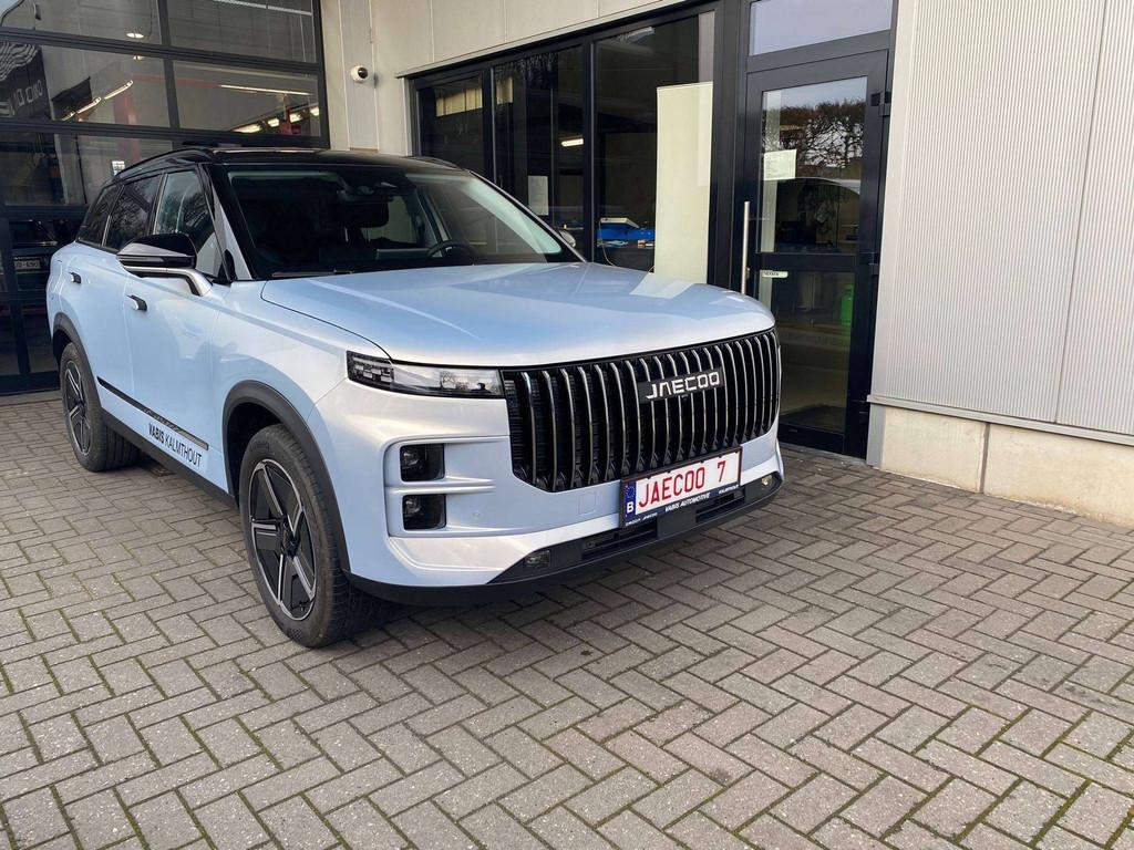 Jaecoo J7 PHEV Exclusive Full Option 7 jaar garantie!, Auto's, Automaat, 4 cilinders, 347 pk, Parkeersensor