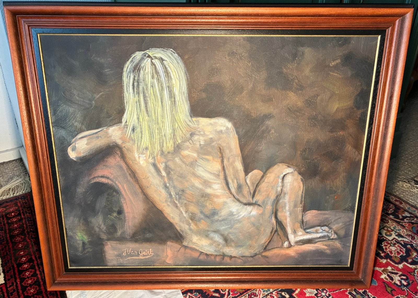 Naakt - J. Van Geirt, Antiek en Kunst, Ophalen