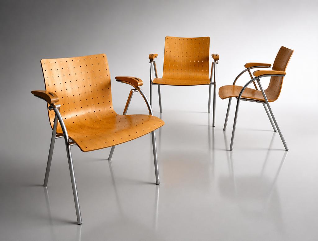 Set van 3 prachtige Thonet S570 stoelen, Antiek en Kunst, Ophalen of Verzenden