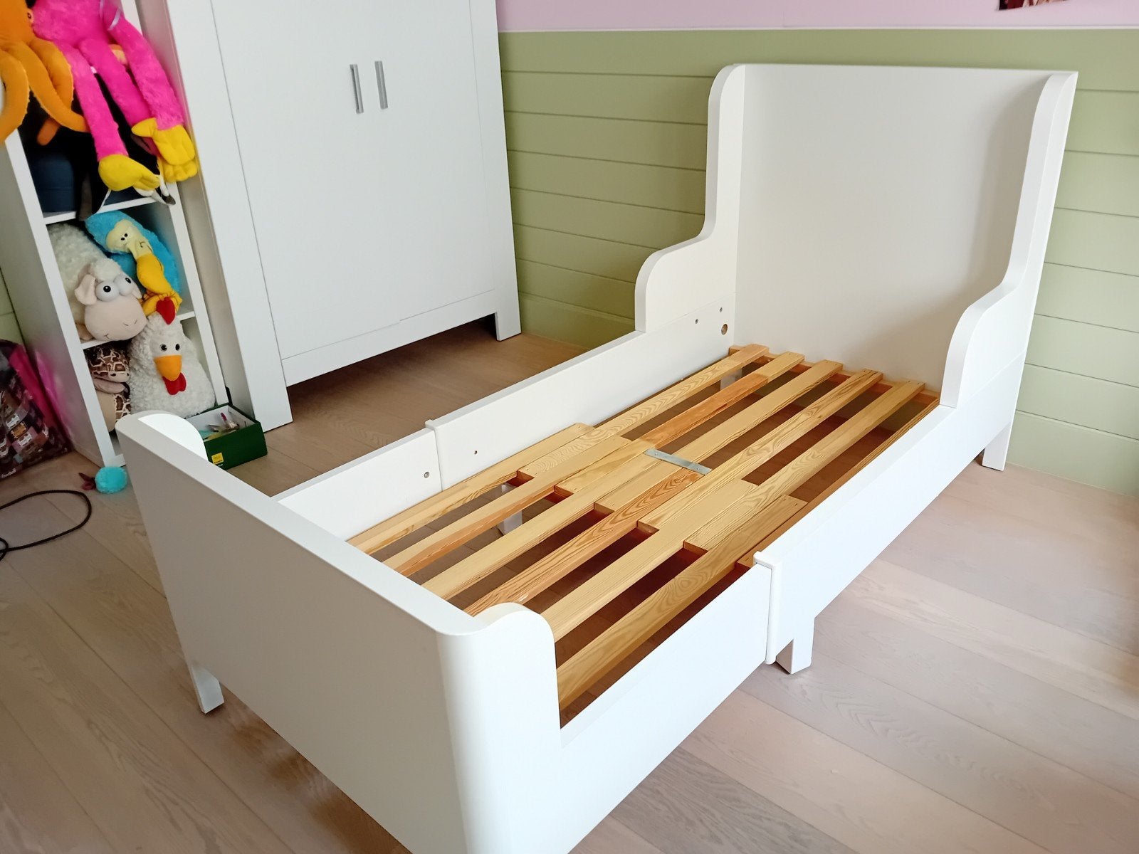 Lit BUSUNGE IKEA extensieve 80-200 cm et 3 matelas, Kinderen en Baby's, Kinderkamer | Bedden, Ophalen, Matras