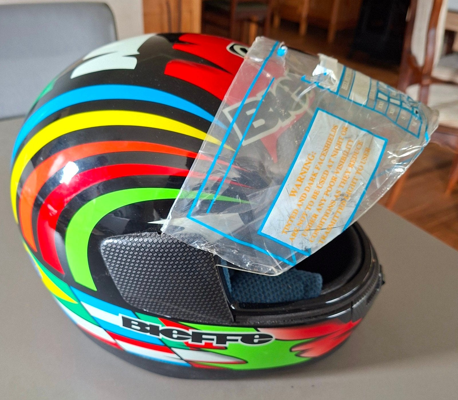 Casque Loris Capirossi, Objet de collection, Motos, Enlèvement, Neuf, sans ticket, Hommes