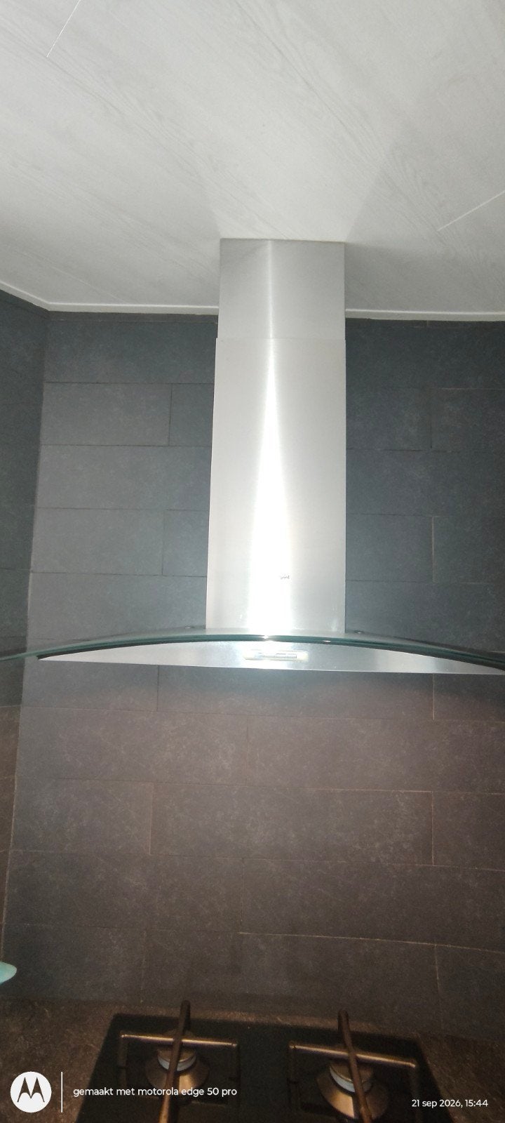 Whirlpool los hangende wand dampkam., Ophalen, Gebruikt, Wandschouwkap, 400 tot 600 m³ per uur