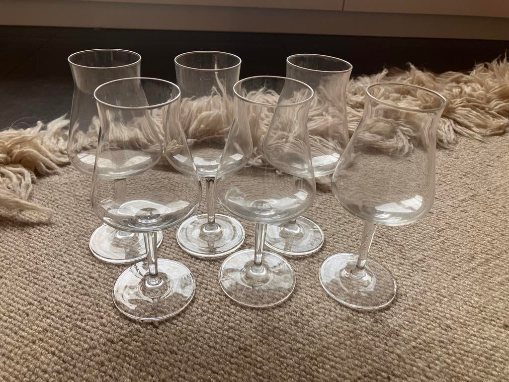 6 whisky glazen, Verzamelen, Ophalen, Zo goed als nieuw