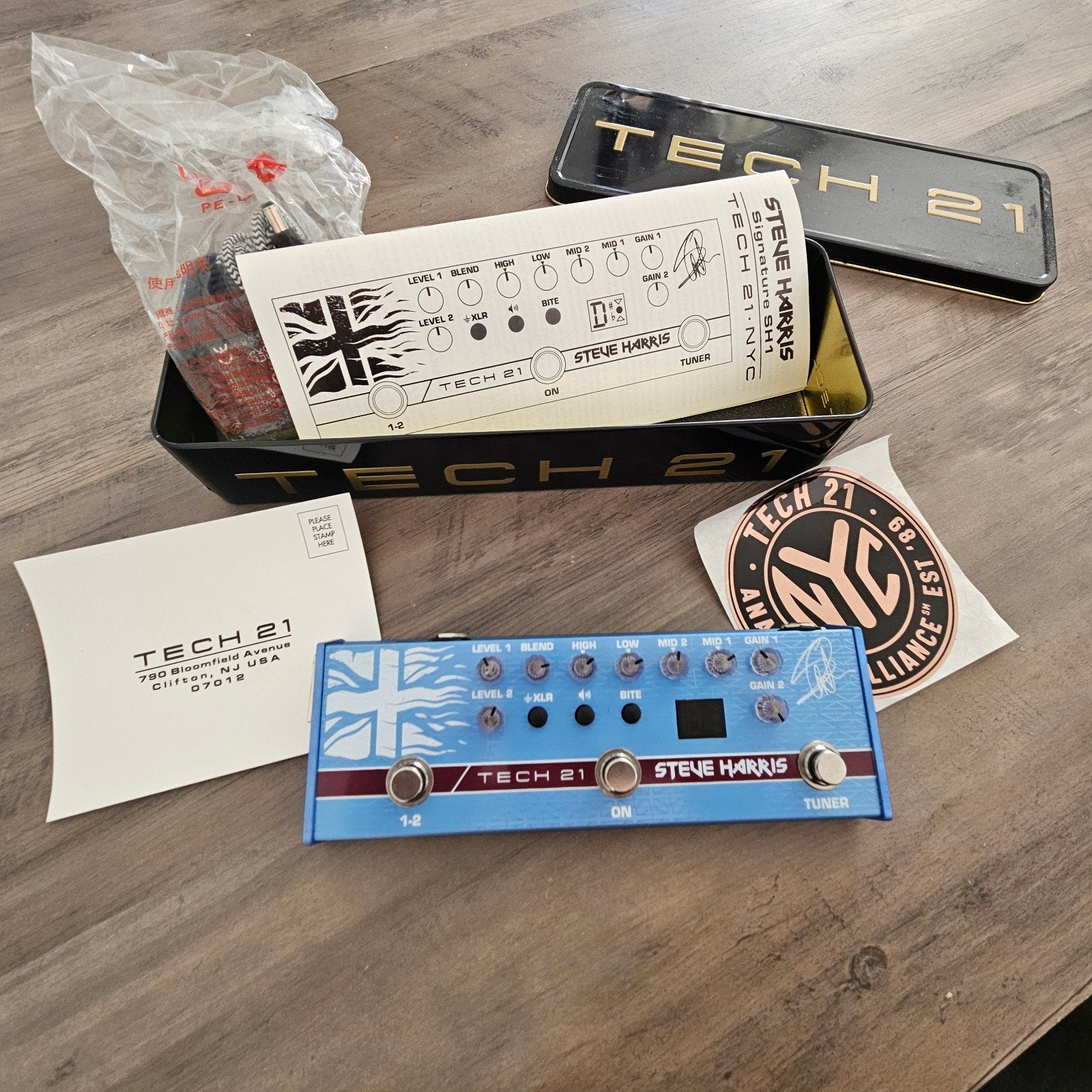 Tech 21 Bass Fly Rig SH1 - Steve Harris, Muziek en Instrumenten, Ophalen of Verzenden, Nieuw, Met koffer of doosje