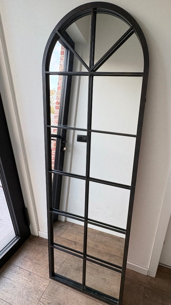 Zwartstalen boogspiegel, Ophalen, Gebruikt, Overige vormen, 150 tot 200 cm
