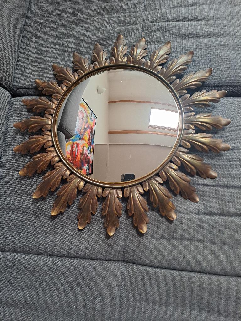 Miroir Deknudt, Moins de 100 cm, Rond, Enlèvement, Utilisé