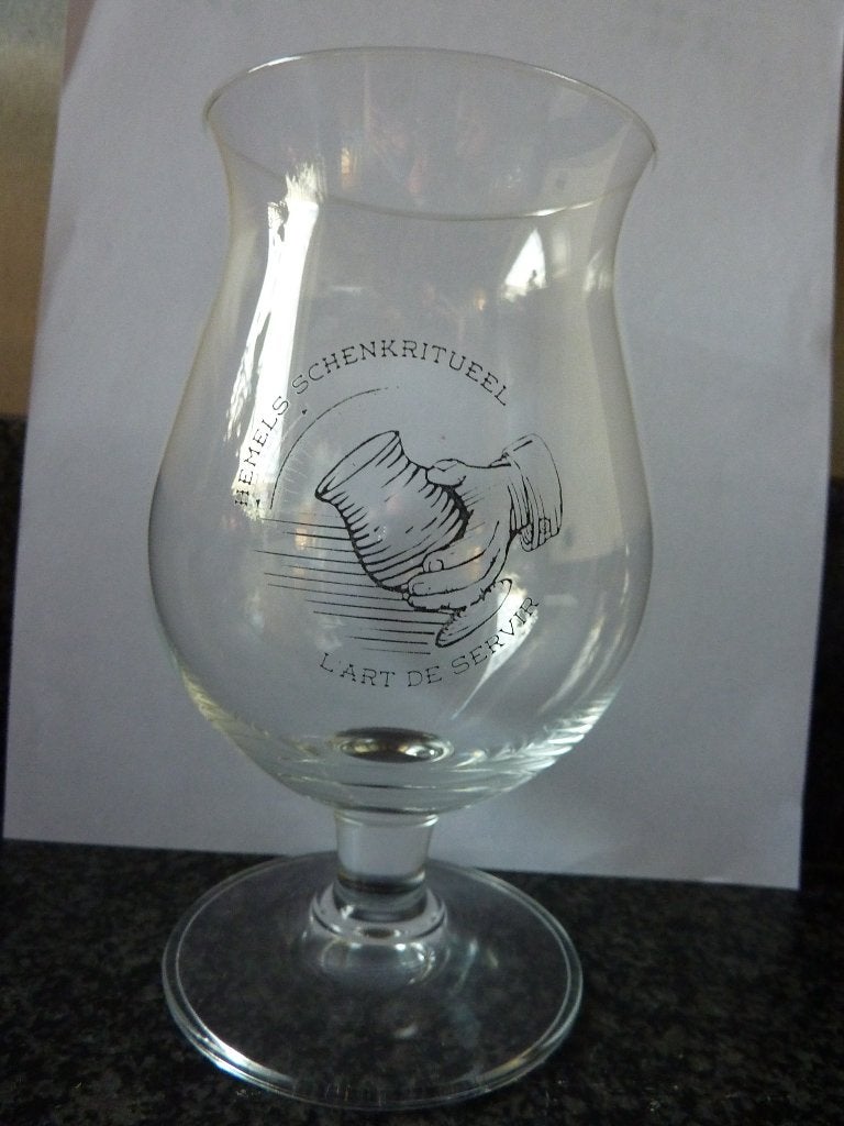 Duvel glas Hemels Schenkritueel L'art De Servier, Ophalen of Verzenden, Gebruikt, Glas of Glazen, Duvel