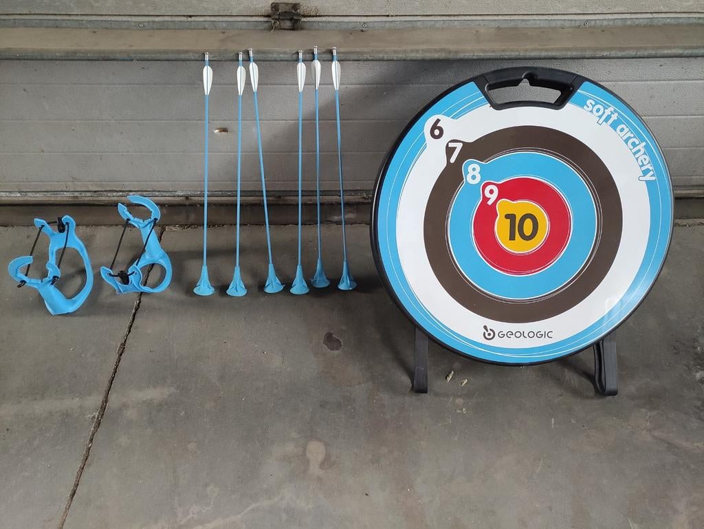 Boogschietset met 6 pijlen en 2 bogen, Sport en Fitness, Handboogschieten, Ophalen, Pijlen