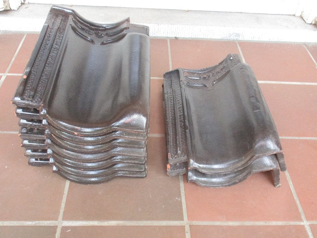 vlaamse pan n 401 Antraciet (Koramic), Doe-het-zelf en Bouw, Ophalen, Steen of Klei, Zwart, Nieuw