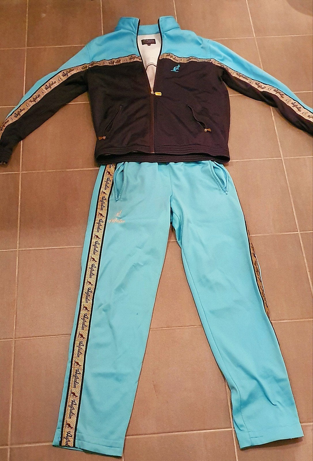 Australian pak te koop lichtblauw, Kleding | Heren, Sportkleding, Verzenden, Blauw