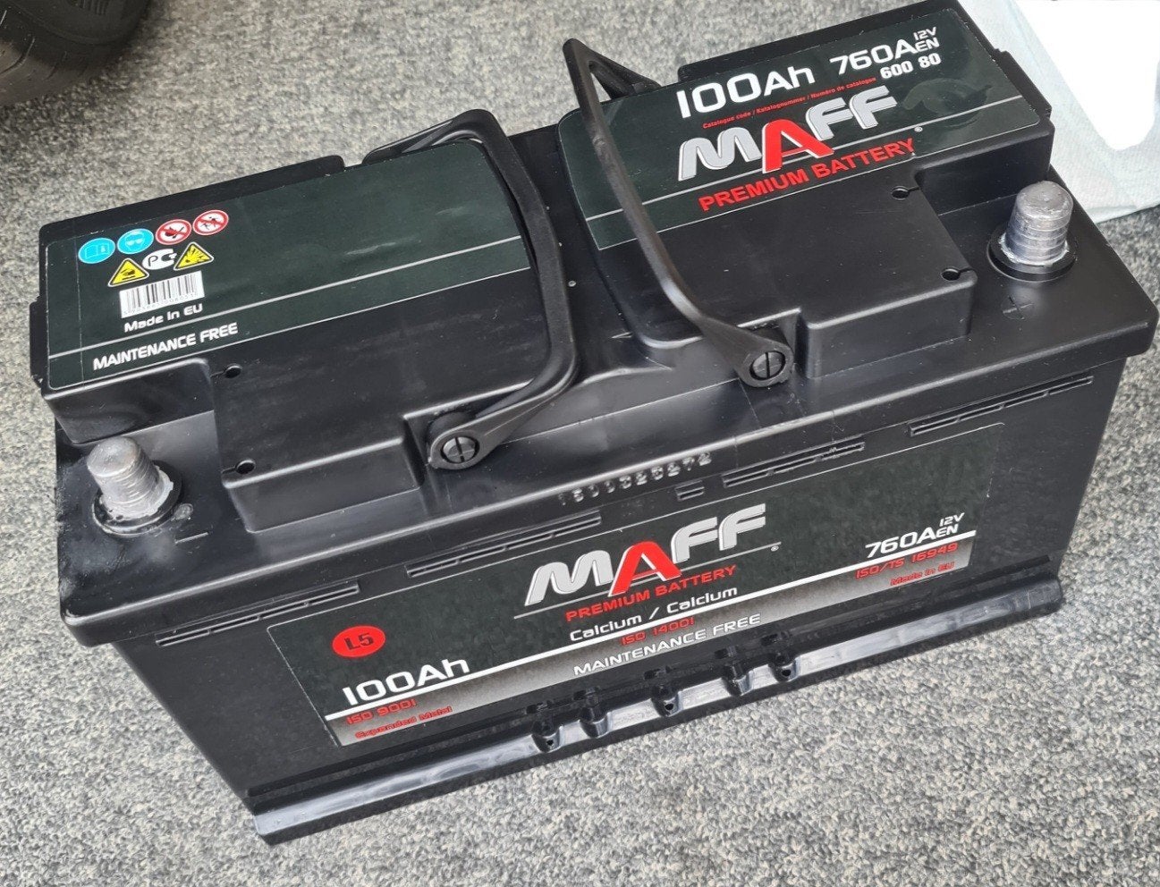 Batterie MAAF 100Ah, Autos : Pièces & Accessoires, Enlèvement, Utilisé