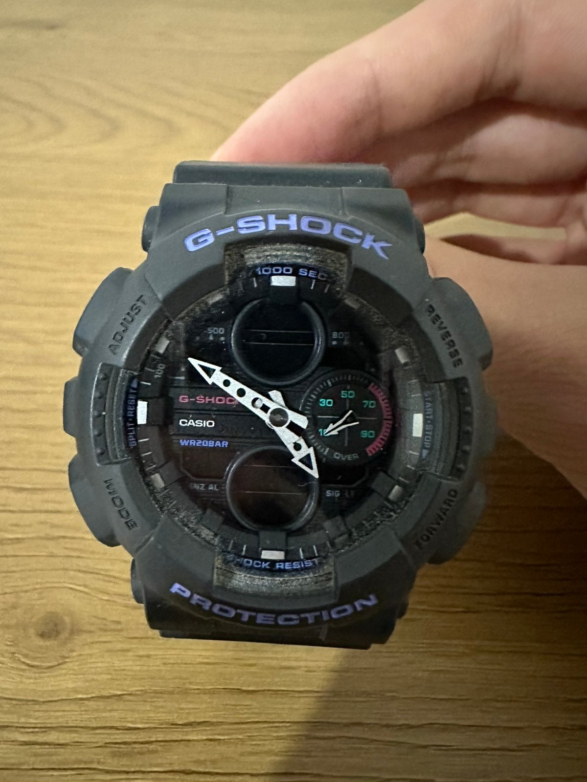 Casio g’shock noir, Envoi, Comme neuf, Noir