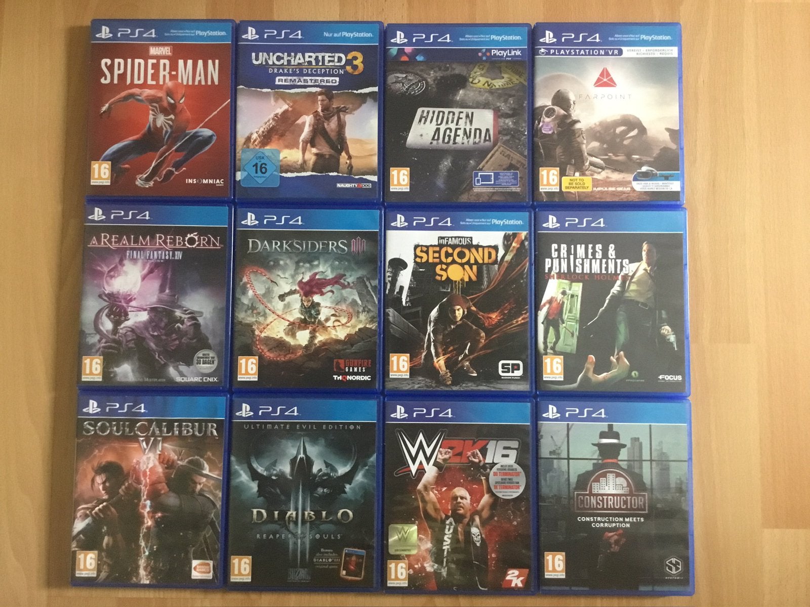 PS4 games, Enlèvement ou Envoi, Comme neuf, À partir de 16 ans