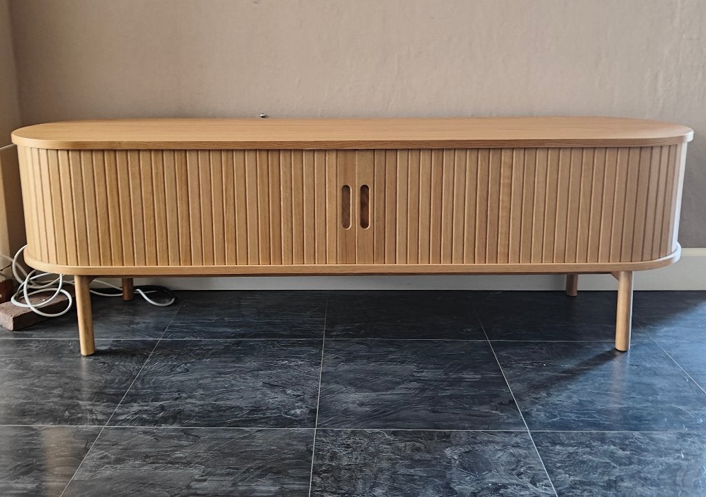 TV meubel Jysk - 160 cm naturel eiken, Huis en Inrichting, Kasten |Televisiemeubels, Nieuw, Minder dan 100 cm, 150 tot 200 cm