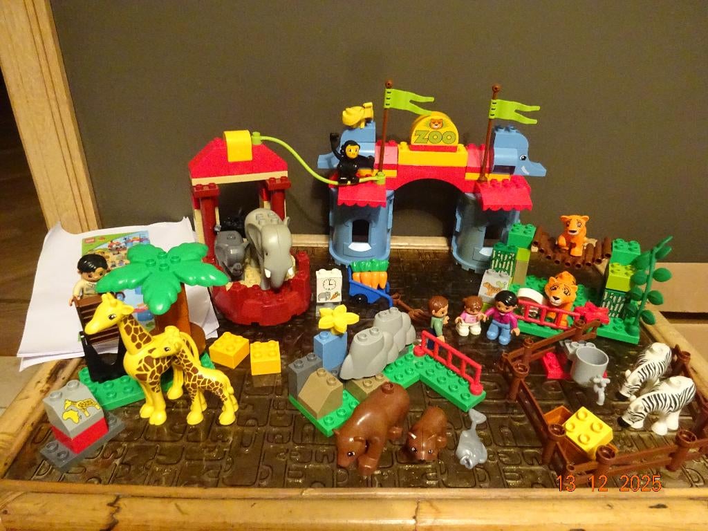 Duplo Ville Grote stadsdierentuin met vele dieren*VOLLEDIG*, Ophalen of Verzenden, Duplo