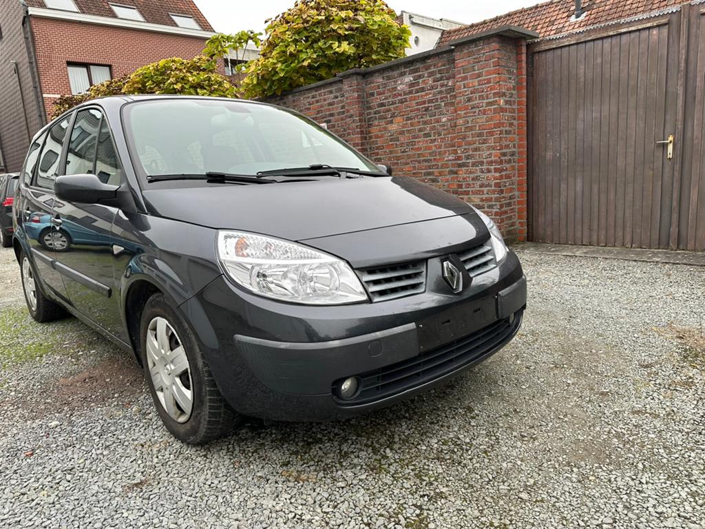 Renault scenic 1.6 benzine 83 Kw,Bj 2005,Airco,7 Zit, Autos, Argent ou Gris, 7 places, Boîte manuelle, 5 portes