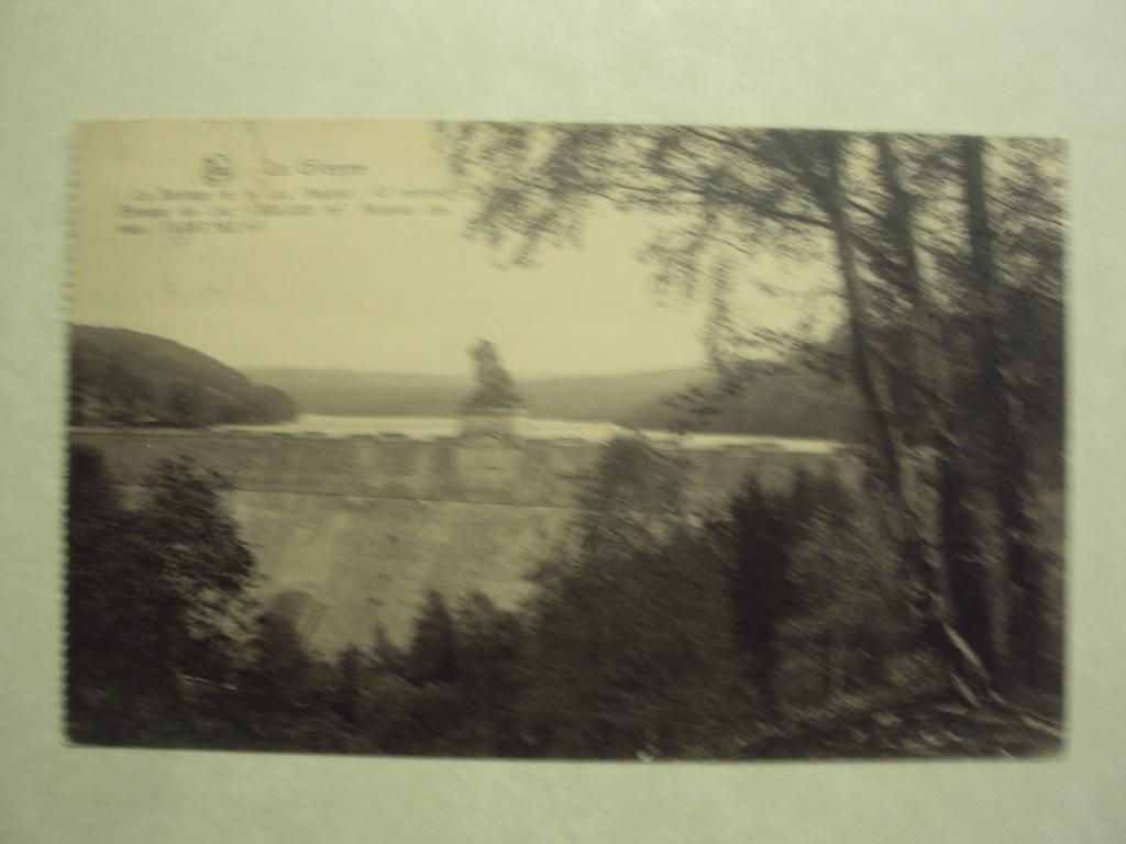 53572 - LA GILEPPE - LE BARRAGE ET LE LAC - ZIE 2 FOTO'S, Envoi
