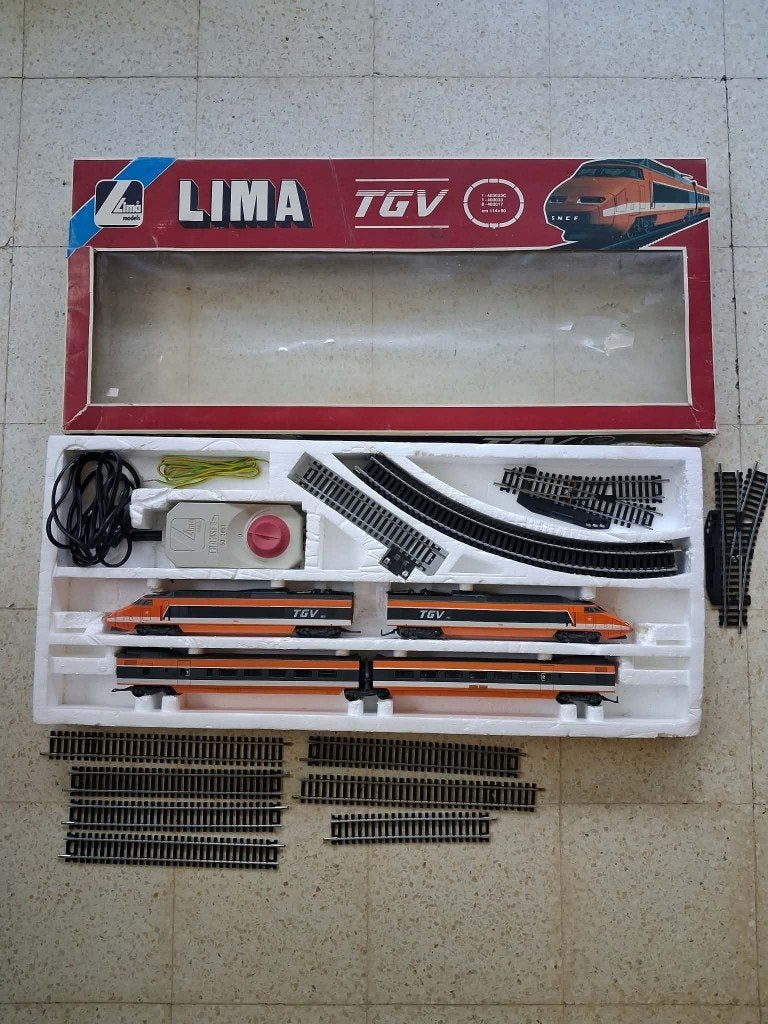 LIMA HO Set TGV sncf, Hobby & Loisirs créatifs, Enlèvement ou Envoi, Utilisé, Set de Trains, Lima