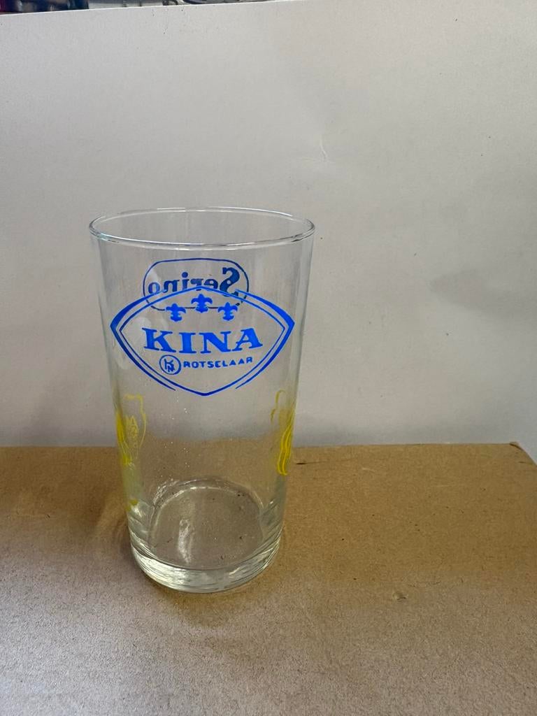 Kina Rotselaar limonade glas Blauw, Ophalen of Verzenden, Zo goed als nieuw
