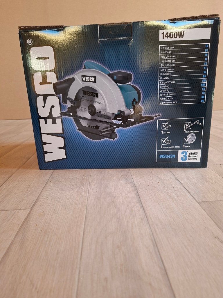 Cirkelzaag WESCO, Doe-het-zelf en Bouw, Gereedschap | Zaagmachines, Ophalen, Zo goed als nieuw, Cirkelzaag