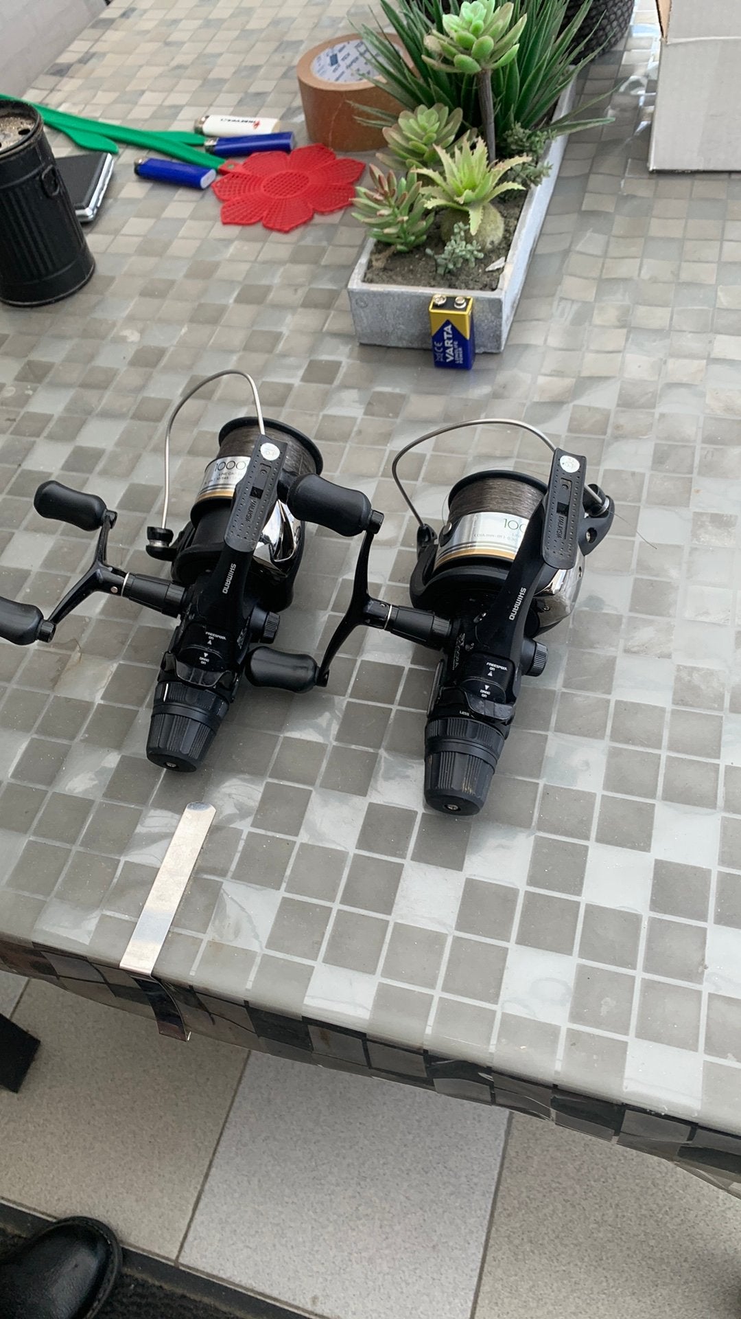 Twee shimano molens 10000, Enlèvement, Utilisé