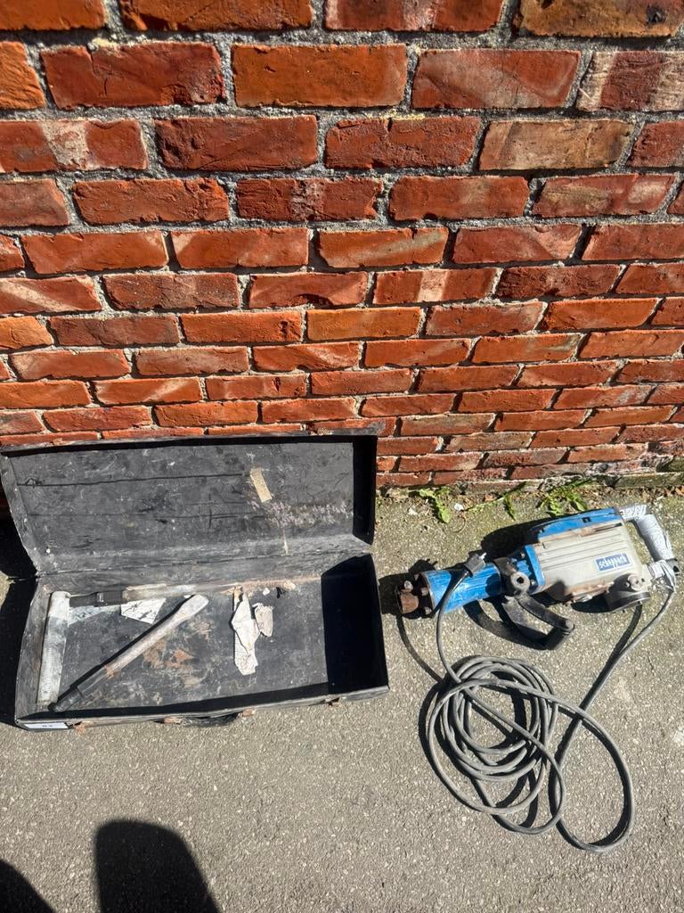 Breek/sloophamer scheppach met toebehoren, Enlèvement, Utilisé