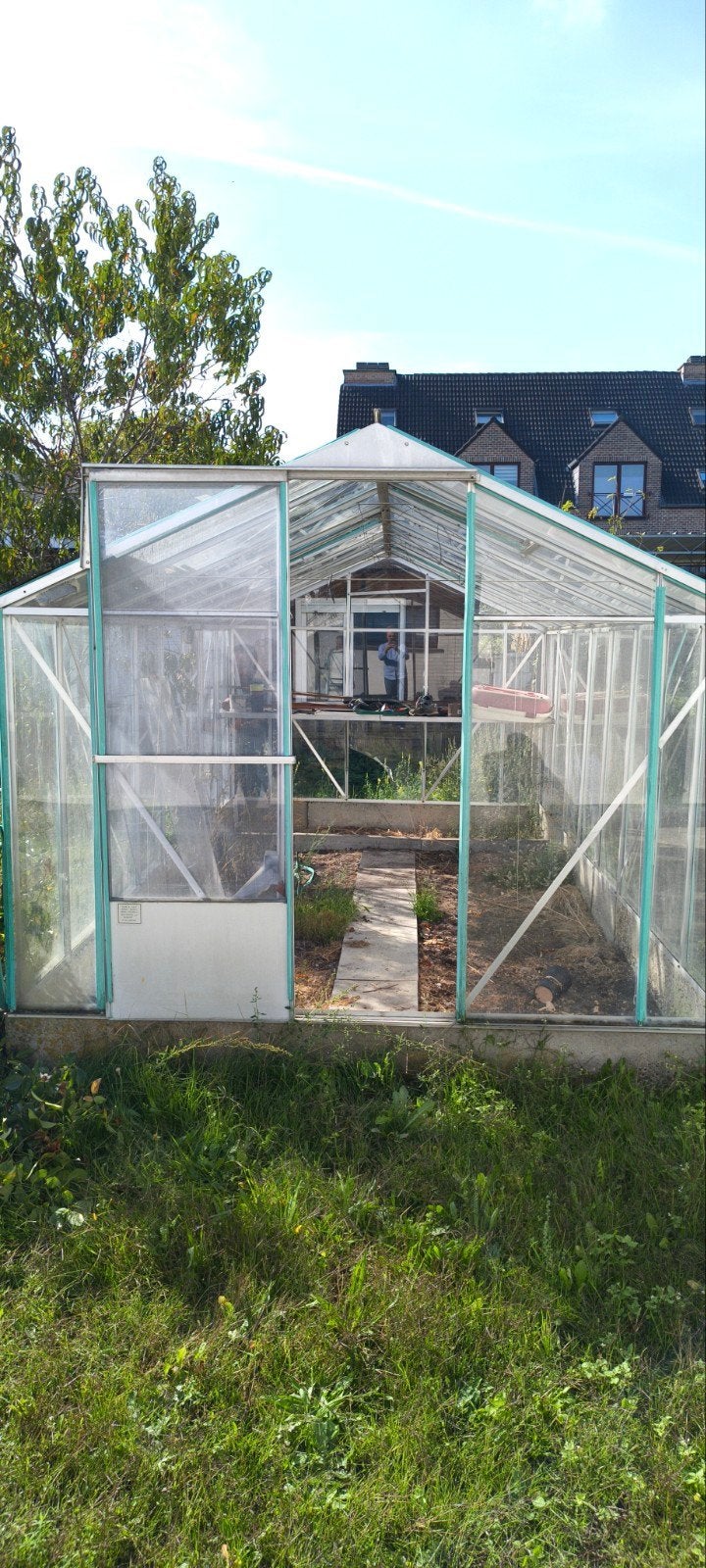 Glazen tuinkas / serre 530x270x230cm - Zelda te demonteren, Verre, Serre, Enlèvement, Utilisé