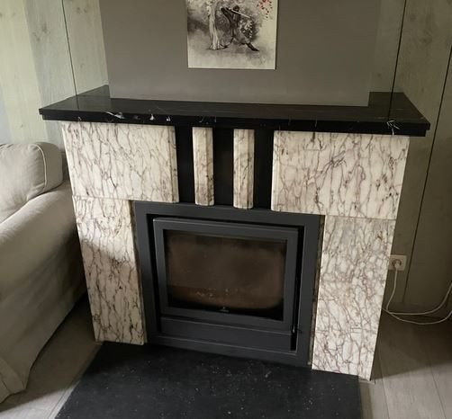 Inbouw houtkachel          ( GERESERVEERD ), Huis en Inrichting, Kachels, Ophalen, Gebruikt, Houtkachel, Inbouw