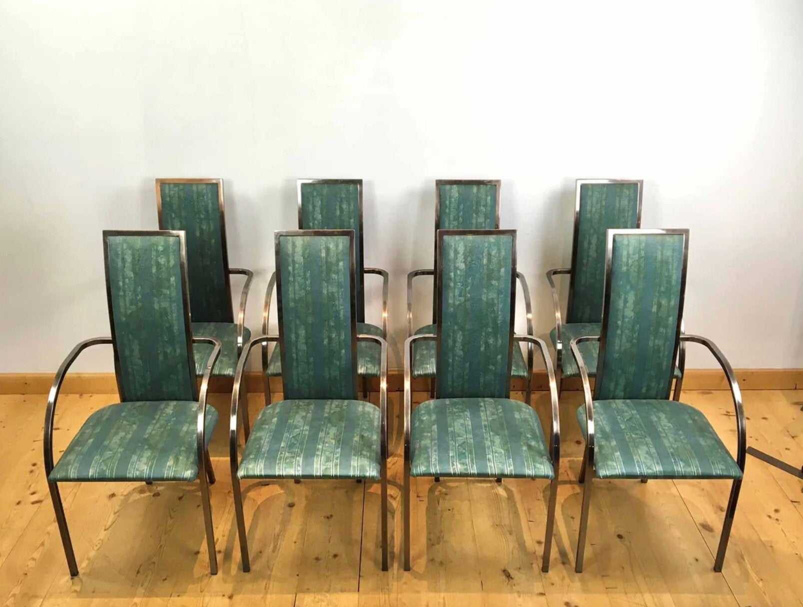 Set van 4 of 8 Belgo Chrom eetkamer Stoelen, Ophalen