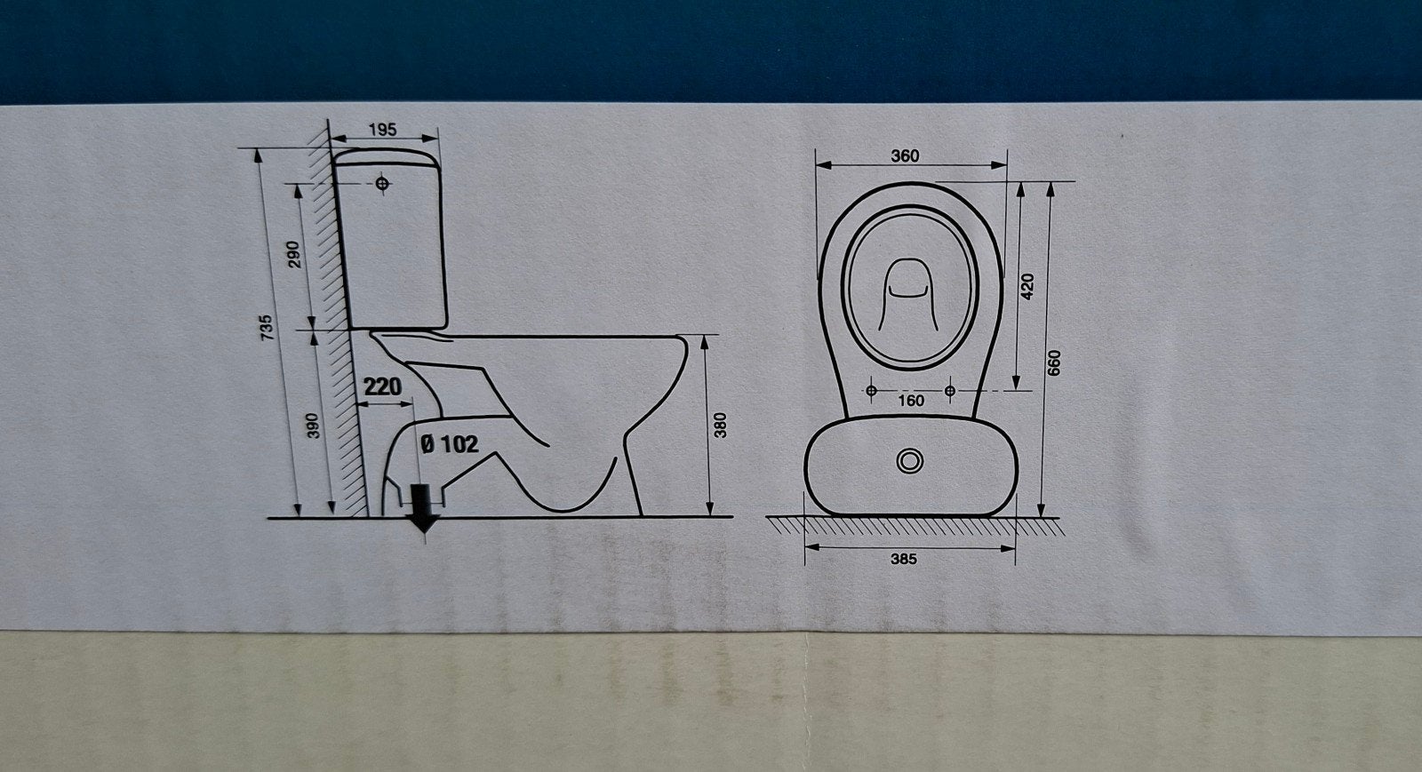 Toilet onderdeel onderpot, Doe-het-zelf en Bouw, Ophalen, Toilet