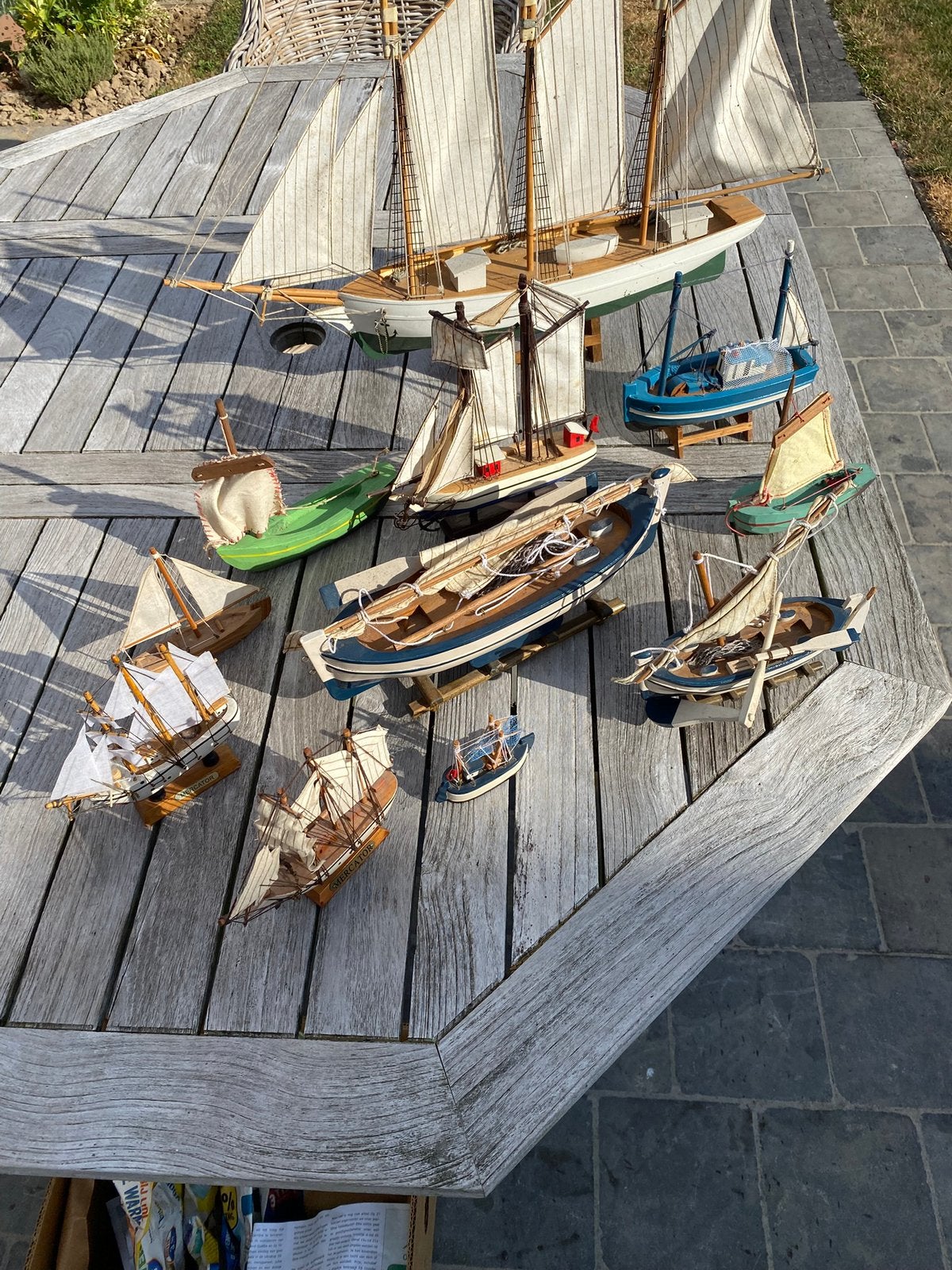 Modelbouw boten, Ophalen, Gebruikt