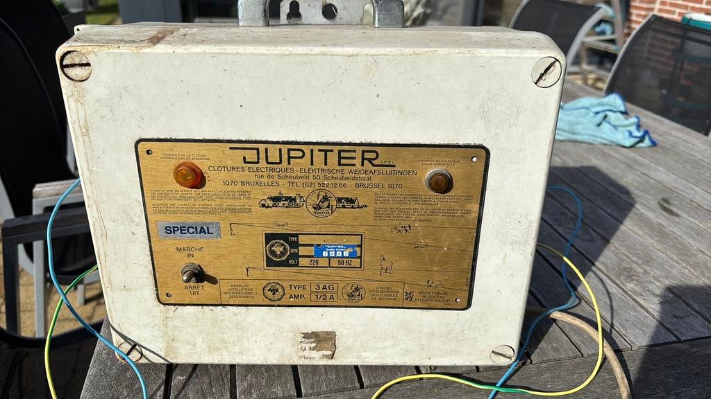Weide electrische afsluitingsbak, Ophalen