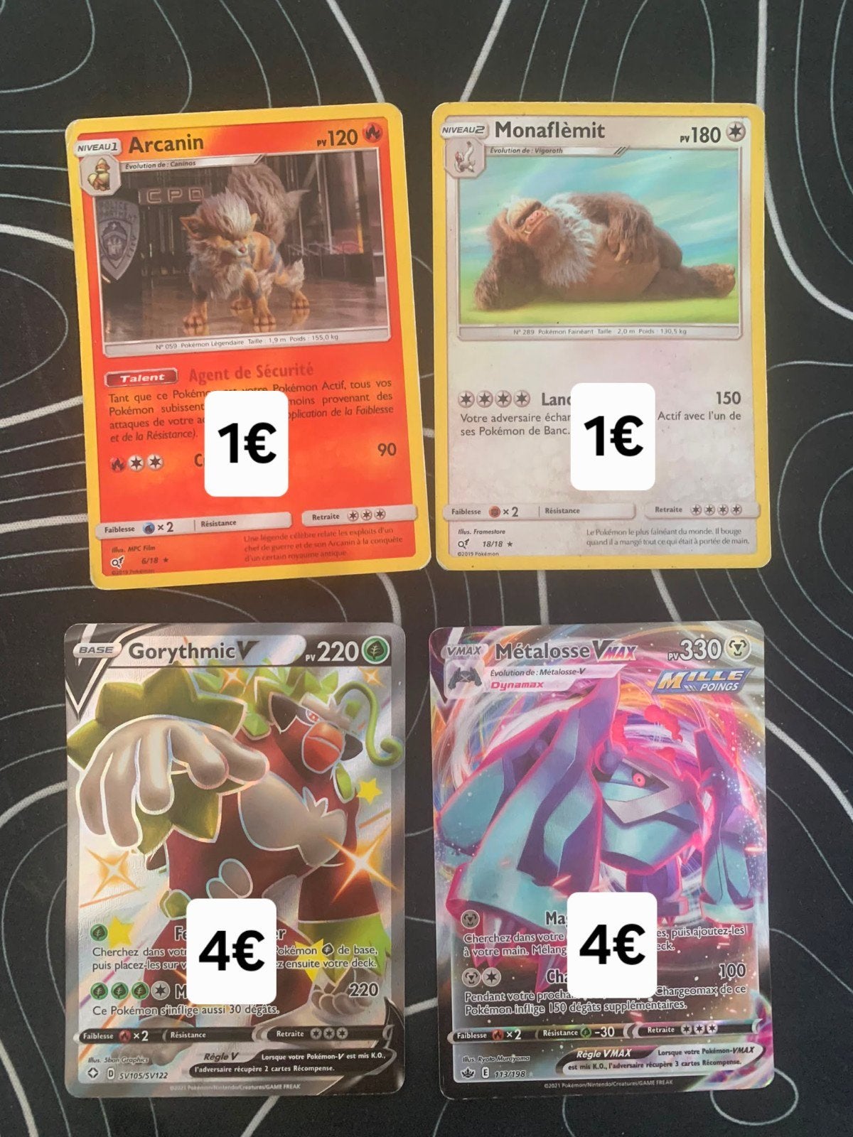 Carte Pokémon à l'unité ou en lot, Enlèvement ou Envoi, Comme neuf, Plusieurs cartes, Foil