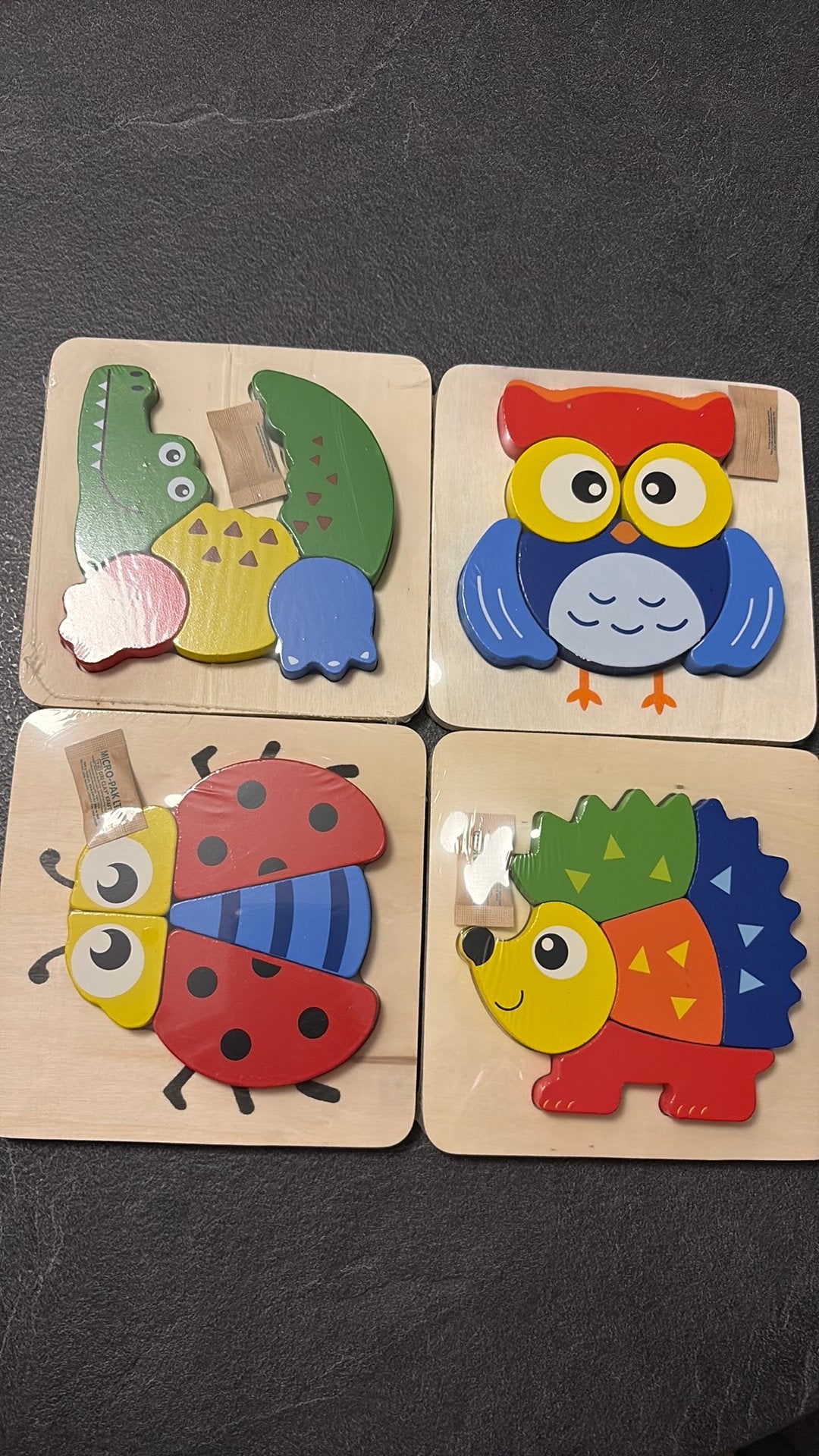 Houten dierenpuzzels, Ophalen, Zo goed als nieuw