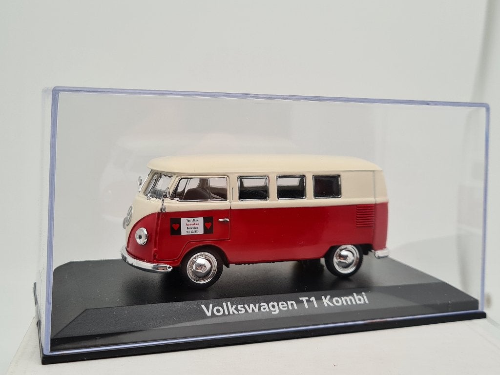 VW T1 bus Van Vliet Autoverhuur Rotterdam - Norev 1/43, Verzenden, Zo goed als nieuw, Bus of Vrachtwagen, Norev
