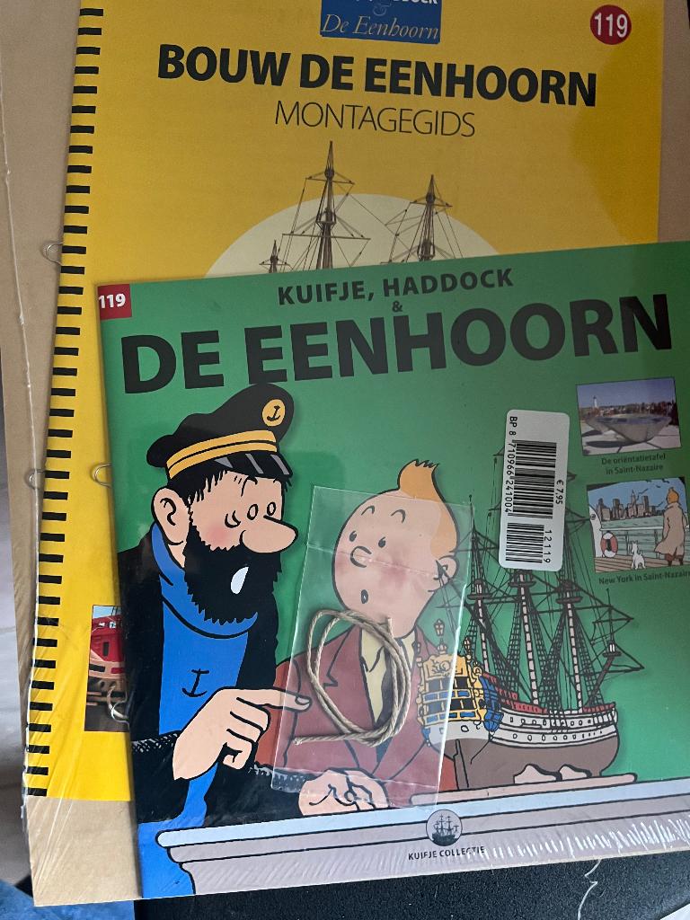 Kuifje eenhoorn 1/72 bouwpakket hachettr, Verzamelen, Stripfiguren, Ophalen, Kuifje, Nieuw, Overige typen