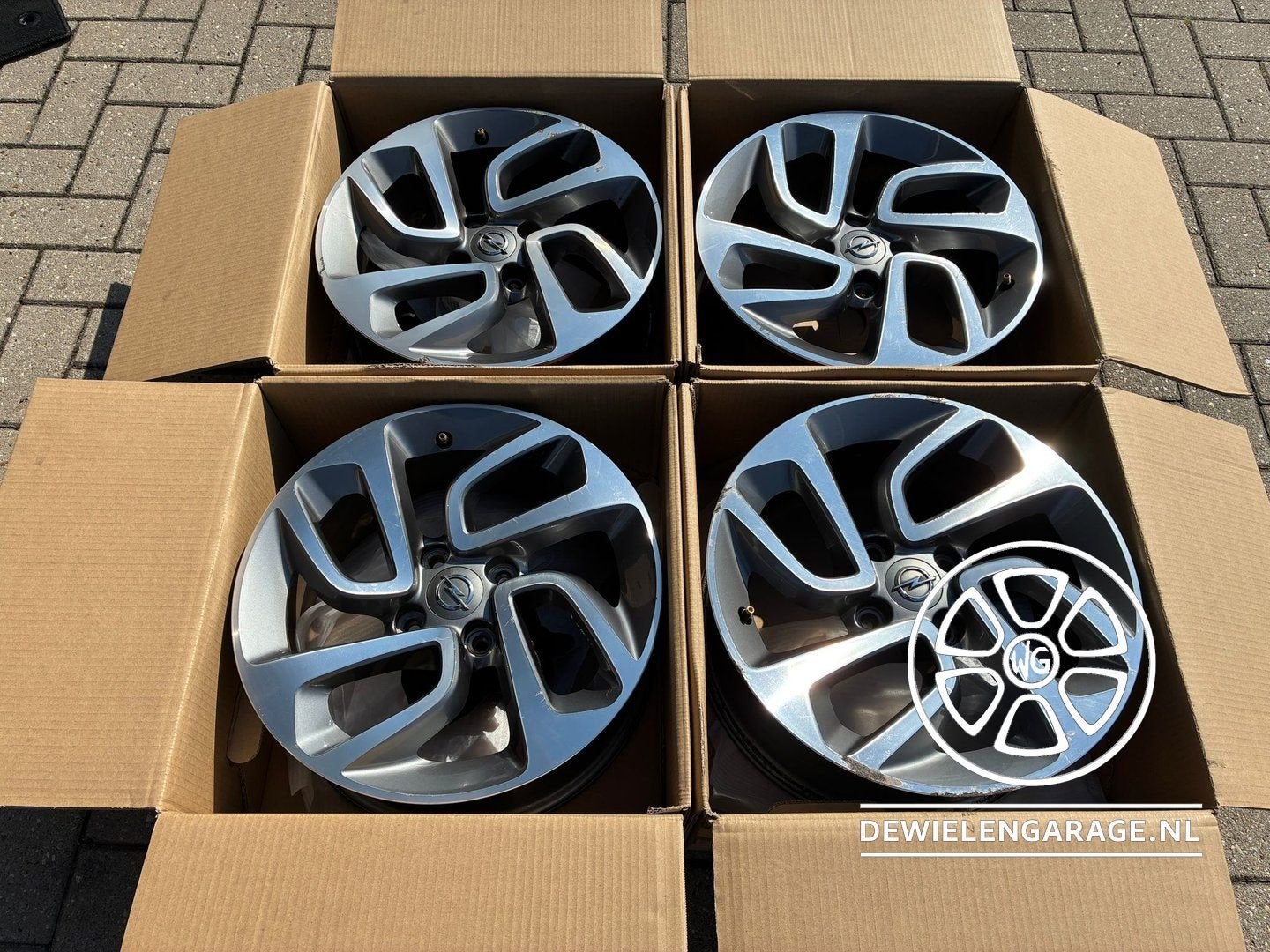 4x 16 inch Opel Crossland velgen Origineel gebruikt 4x108, Auto-onderdelen, Gebruikt, Velg(en), -, -