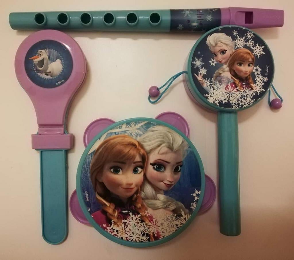 Setje muziekinstrumenten Frozen, Kinderen en Baby's, Ophalen of Verzenden, Zo goed als nieuw, Ontdekken, Met geluid