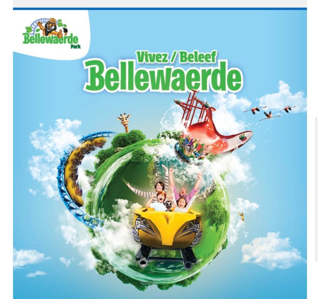 5 tickets pour Bellewaerde.( entrée+ lunch+ parking), Tickets & Billets, Trois personnes ou plus, Ticket ou Carte d'accès